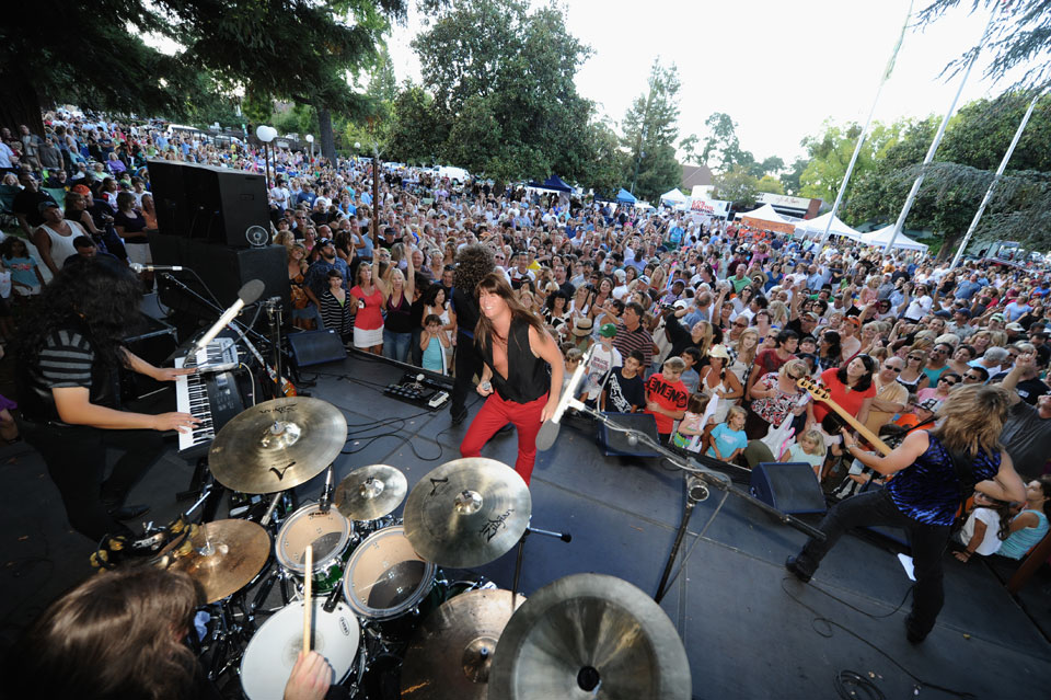Journey Unauthorized performs at Music In the Park, Los Gatos, CA
