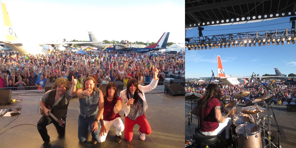 Journey Unauthorized Flys High With Huge EAA Airventure Crowd In Oshkosh, WI
